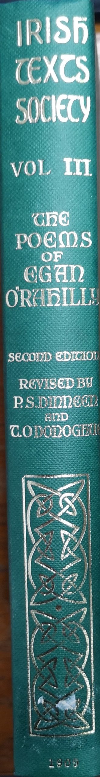 Irish Texts Society Vol III The Poems Of Egan O’Rahilly